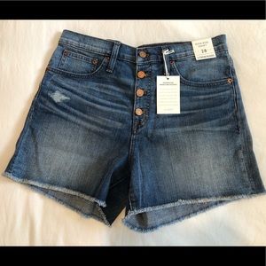 J. Crew Women’s High Rise Denim Shorts NWT